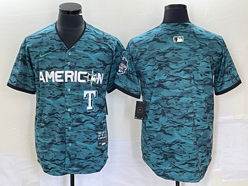 Men's American League Texas Rangers Teal 2023 MLB All-Star Limited Blank Jersey